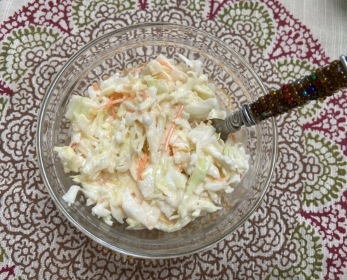 Perfect tangy coleslaw