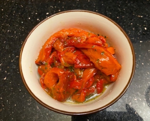 Roasted pepper salad