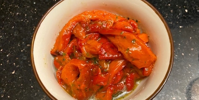 Roasted pepper salad