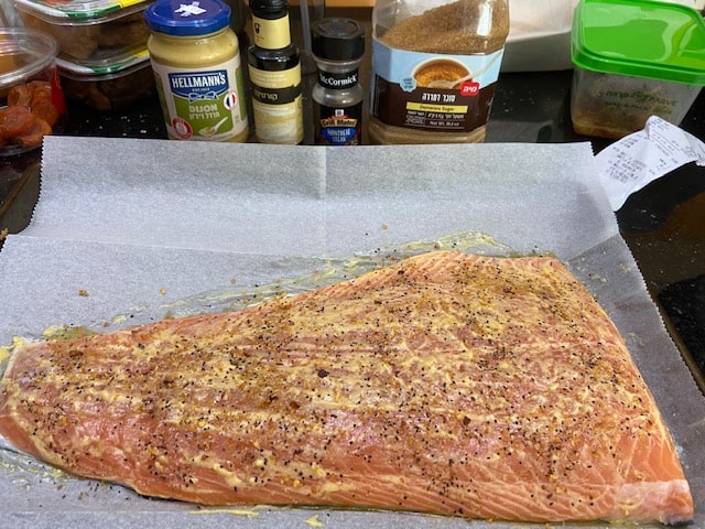 Spiced salmon