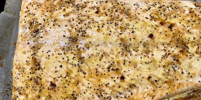 Salmon in Dijon and Olive Oil