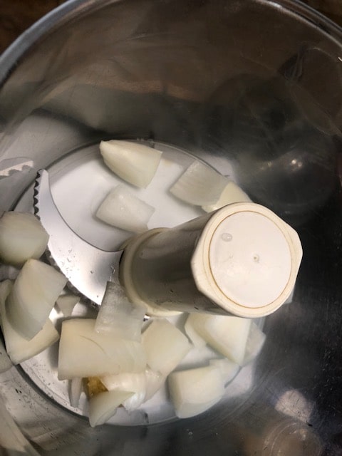 medium quartered onion