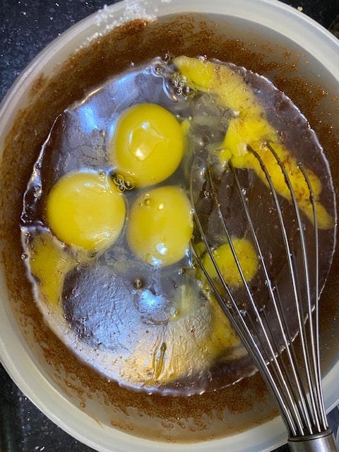 Add the eggs