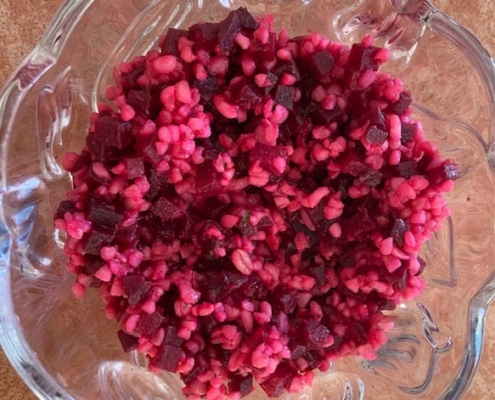 Ruby Red Bulgur Beet Salad