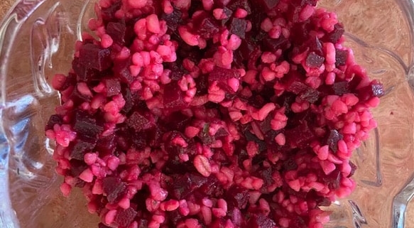 Ruby Red Bulgur Beet Salad
