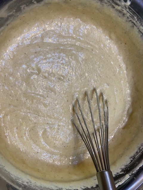 batter whisked till smooth