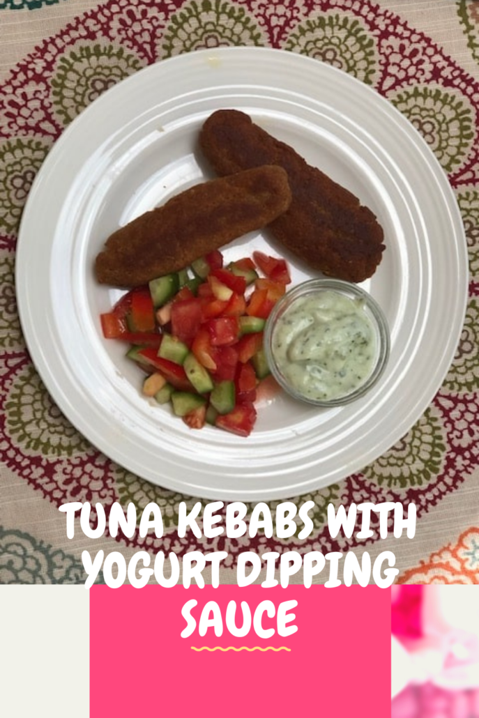 Tuna Kebabs with Yogurt Dipping Sauce
