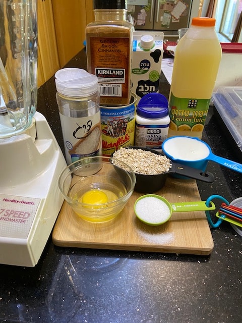 assembling ingredients