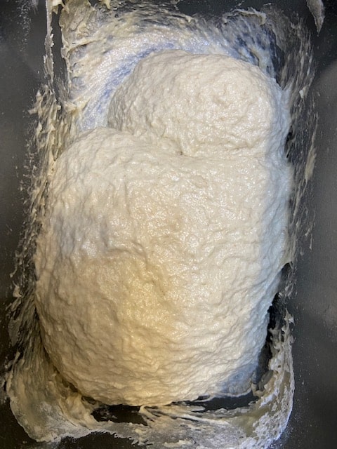 smoothly mixed dough