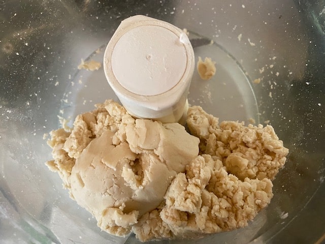 dough forming a loose ball