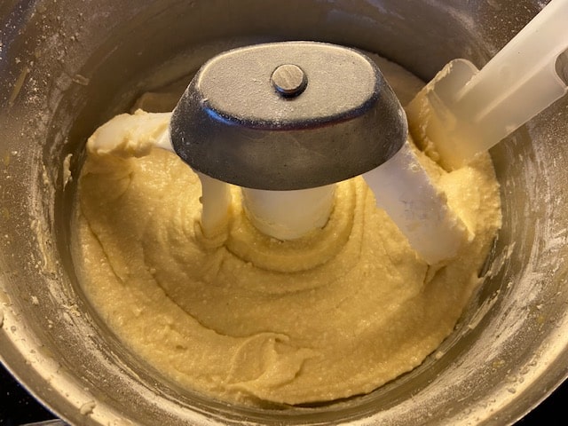 flour and milk incorporated