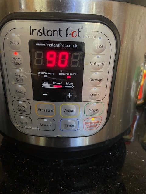 Instant pot timer