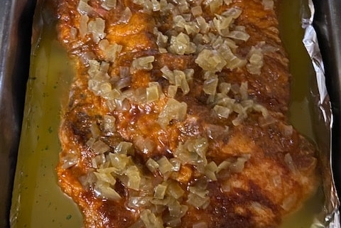 Brisket in Honey and Mustard Sauce