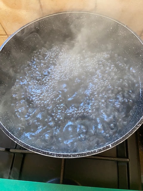hysterically boiling water