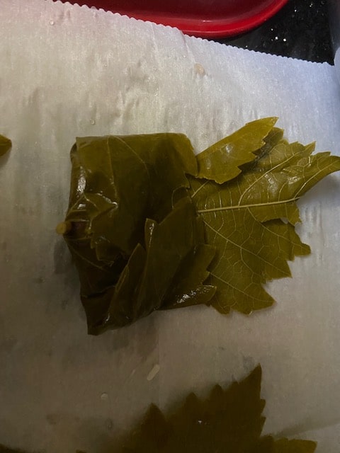 Fold in the sides like an envelope