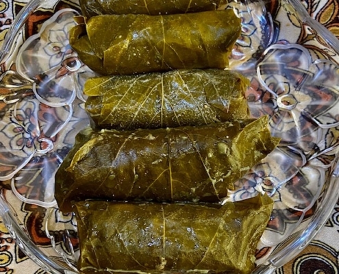 Stuffed grape leaves
