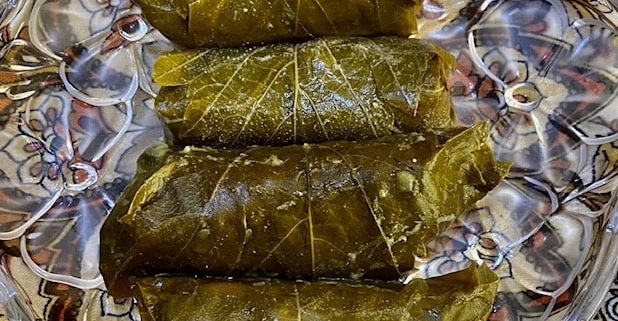 Stuffed grape leaves