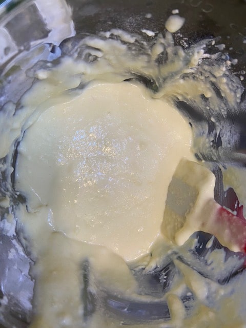 smooth but thickish texture