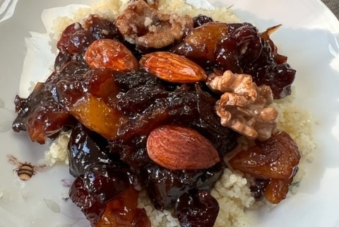 Middle Eastern Couscous With Sweet Dried Fruit for Tu Bishvat