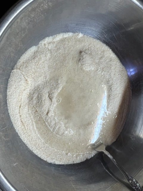 dumpling ingredients together