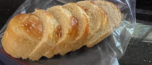 thick sliced challah