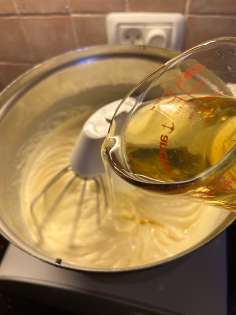 add oil intermittently and other liquids