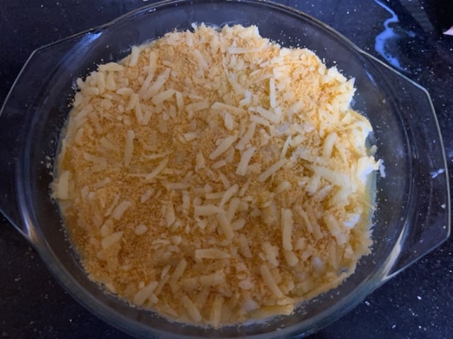 breadcrumb and cheese topping