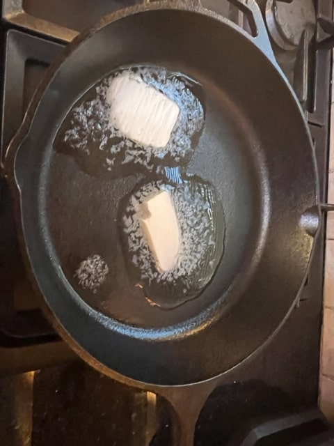 melting the butter
