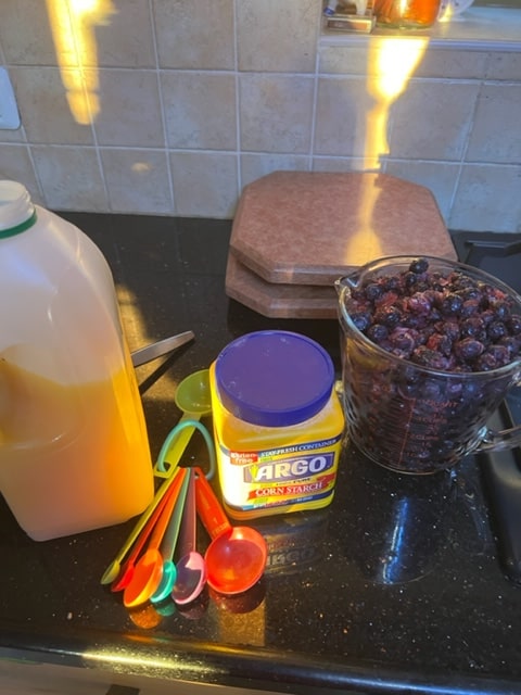 blueberry mixture