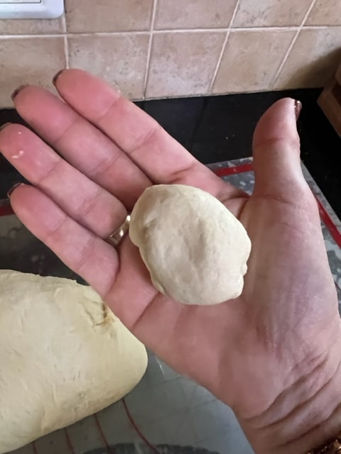 golf ball worth of dough