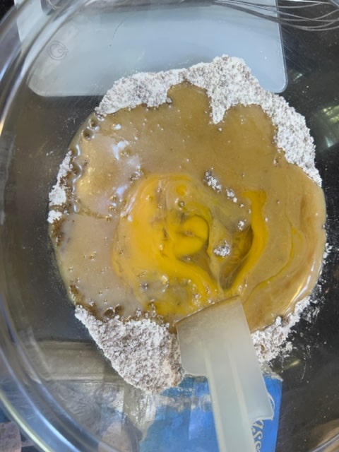 mixing wet and dry together