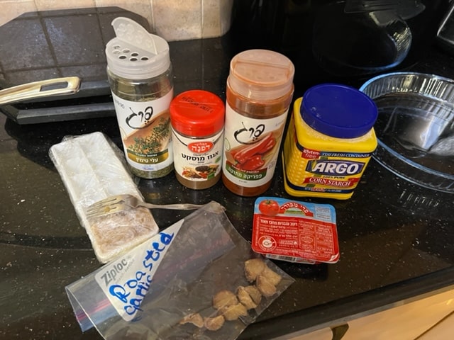 ingredients for meat mixture