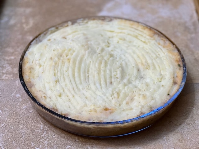 swirling potatoes on top