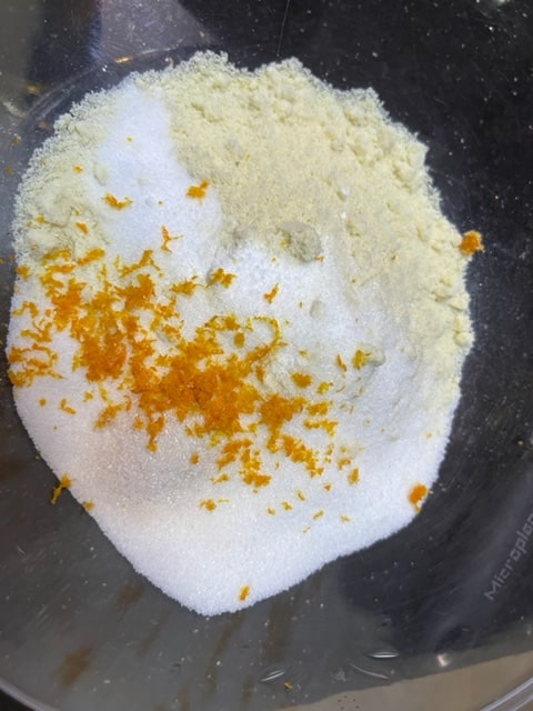 stirring the dry ingredients together