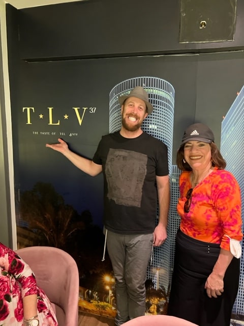 Me and Gil at TLV restaurant