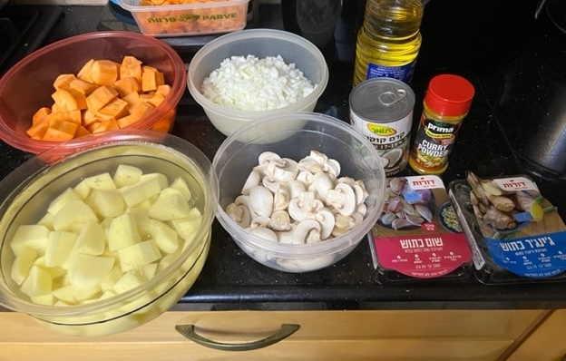 ingredients prep