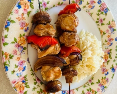 Chicken Vegetable Skewers