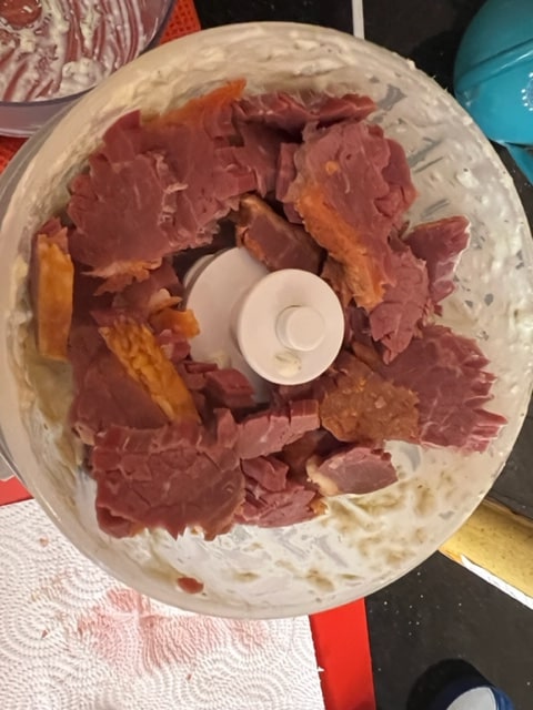 adding the corned beef