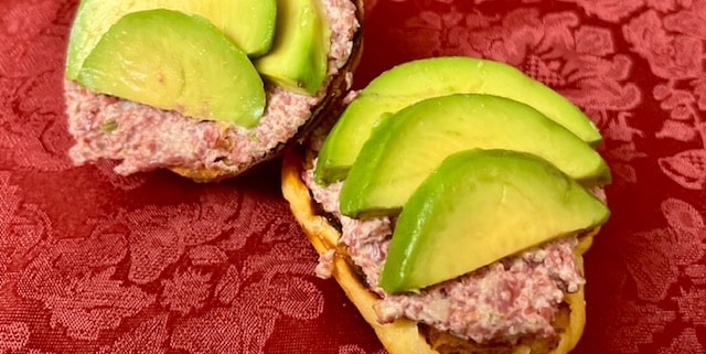 Avocado Toast with Corned Beef Spread