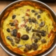 Mushroom pepper quiche with Sweet potato crust