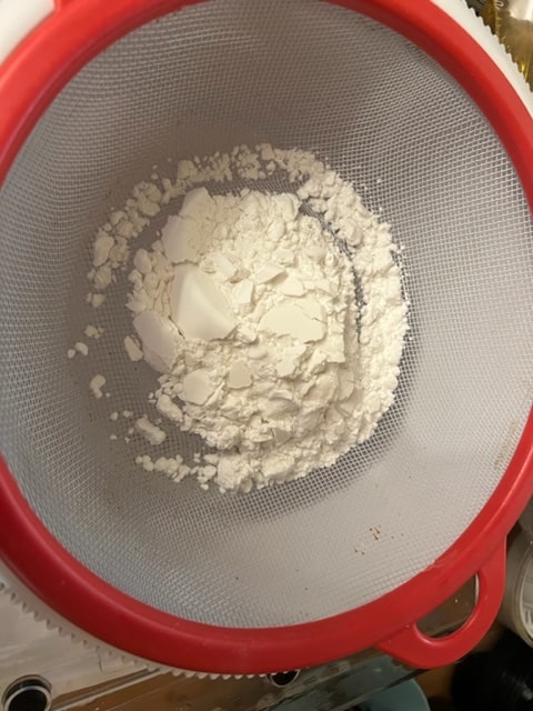 sift the potato starch