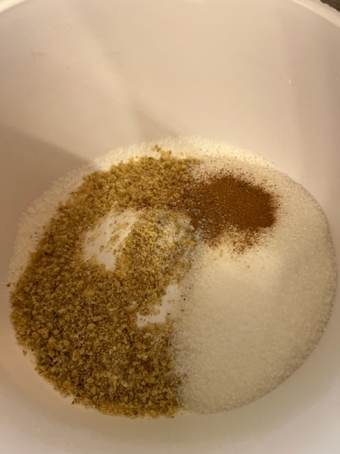 Mix dry ingredients together