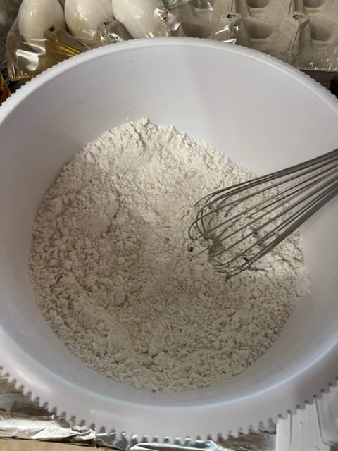 dry ingredient mixed