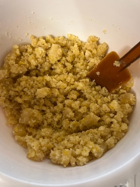 and it's crumble