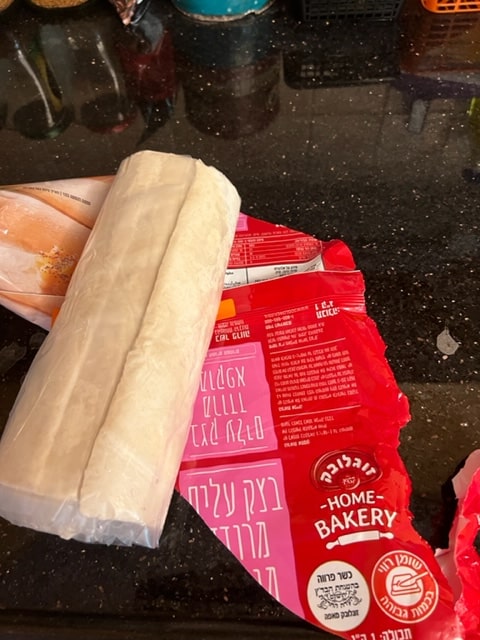 packet of rolled puff pastry