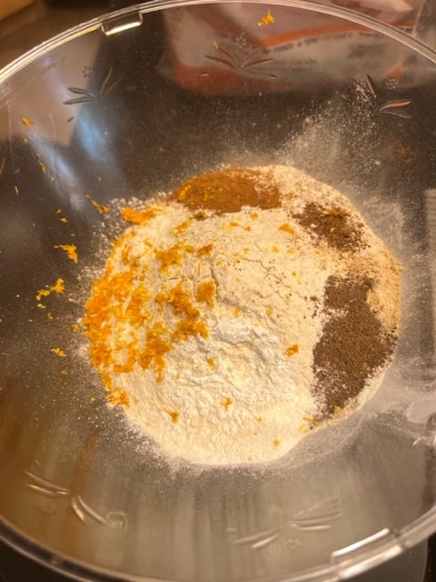 flour and spices
