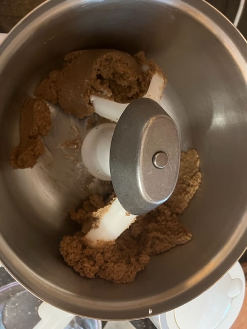 creamed butter and brown sugar