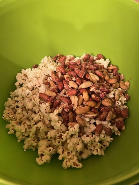 popcorn and peanuts