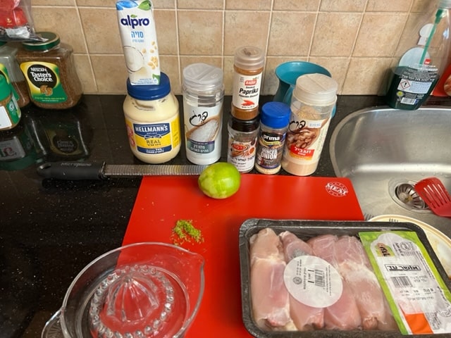 gathering the ingredients