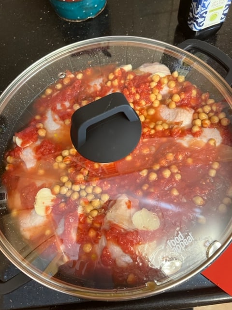 pop covered into oven